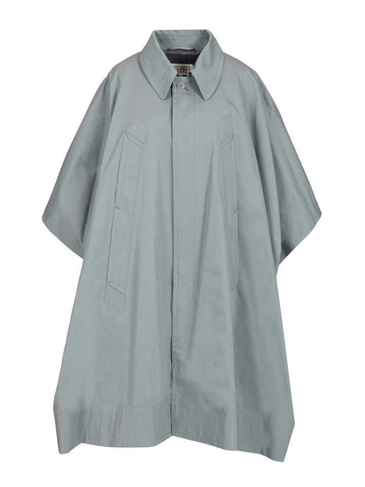 Mm6 Maison Margiela Mm6 Margiela Trench Coat Coats - Blue | a0bfce03c10b28e1fed588b5ea7e511ab0984afd