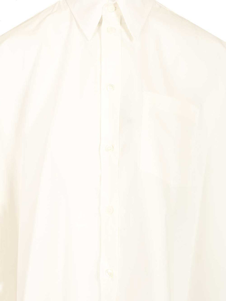 Mm6 Maison Margiela Cropped Shirt Shirts - White | c5c316a8ba1a488ae9602c3bf8596e57d64c62d2