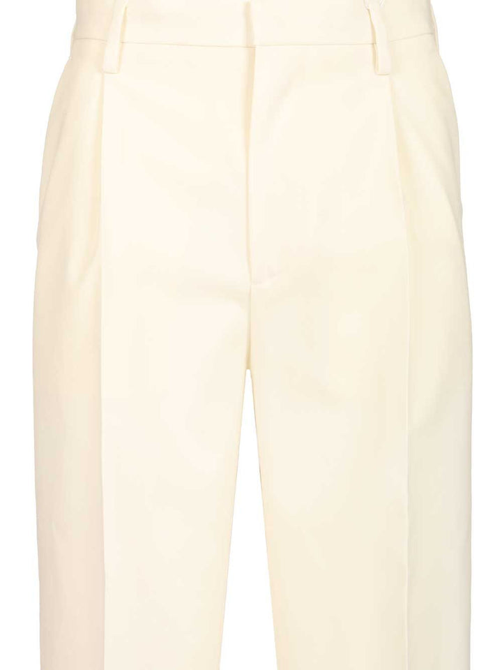 Mm6 Maison Margiela Tapered Leg Trousers - Beige | 86a89930698b21c503a68aebe6c39d002aef33cf