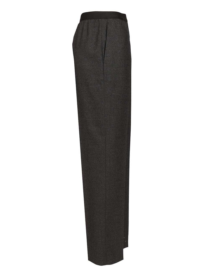 Maison Margiela Straight Wool Trousers - Grey | 41052e69336c383d72254e279090d0a9a8ea044b