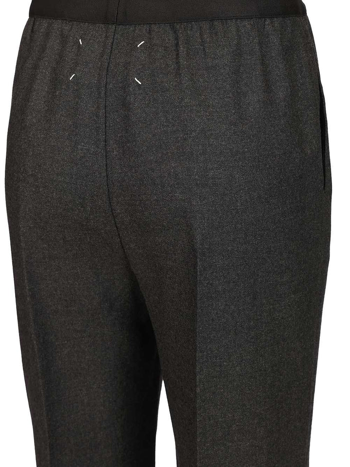 Maison Margiela Straight Wool Trousers - Grey | aa9ff7c8ff9719a9a802345326c13c636354dfa5