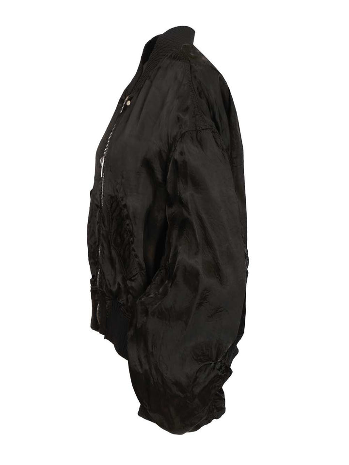 Rick Owens Secchia Flight Jackets - Black | bb3a4571b575b25b4dd8f3c0943370a16e235272