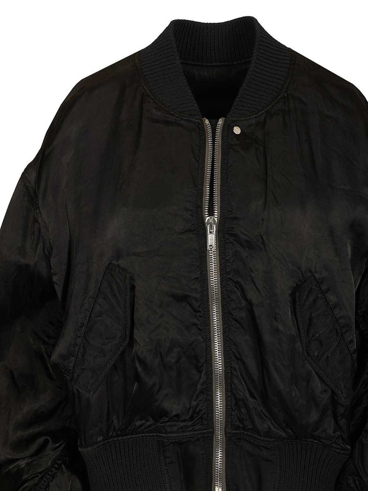 Rick Owens Secchia Flight Jackets - Black | d45d38607c6101b929497697b1d8d06cc62f22e3