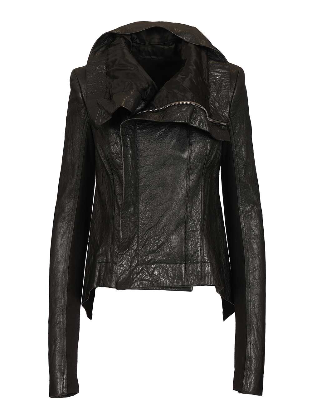 Rick Owens Naska Biker Leather Jacket Jackets - Black | 61d39464a6a2decd20ab454ed54a601f0de9757b