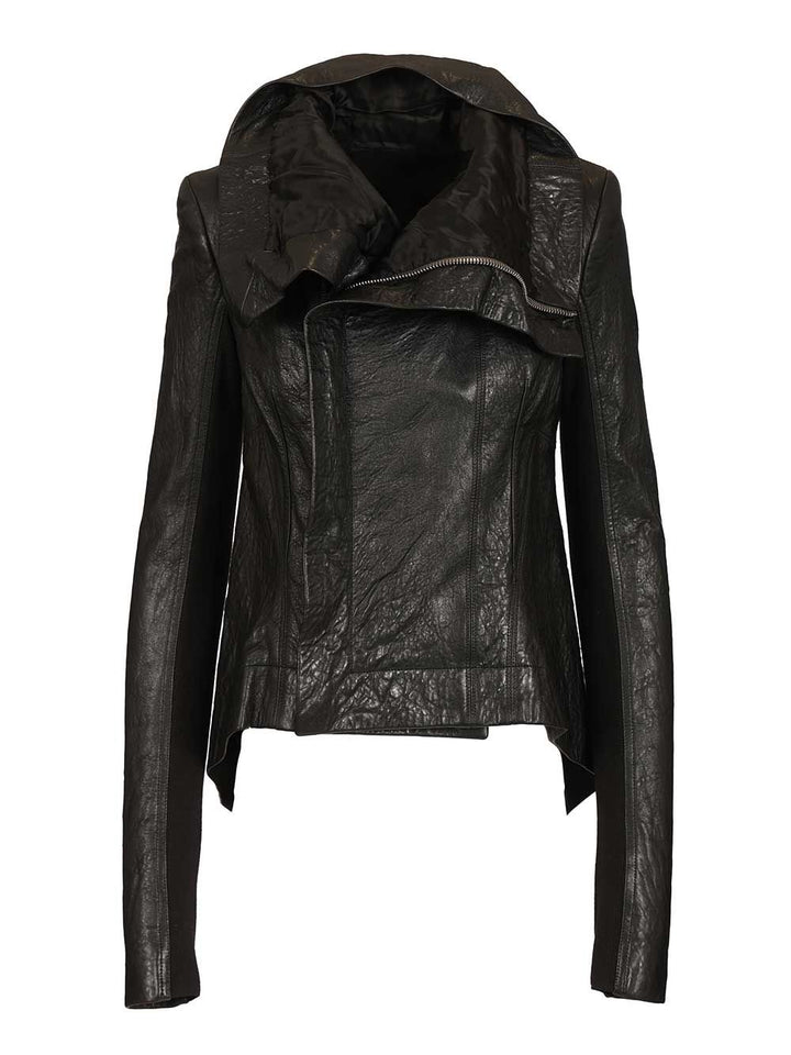 Rick Owens Naska Biker Leather Jacket Jackets - Black | 61d39464a6a2decd20ab454ed54a601f0de9757b