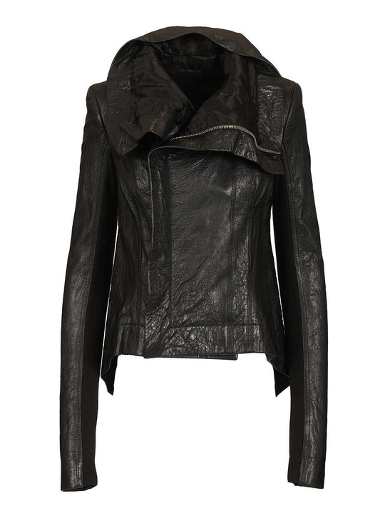 Naska Biker Leather Jacket Jackets Black