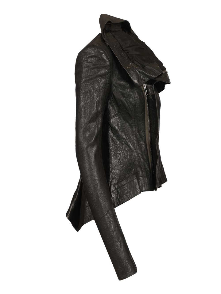 Rick Owens Naska Biker Leather Jacket Jackets - Black | 527ad9683a8e70d0bd92dc15e12da56cc9c32532