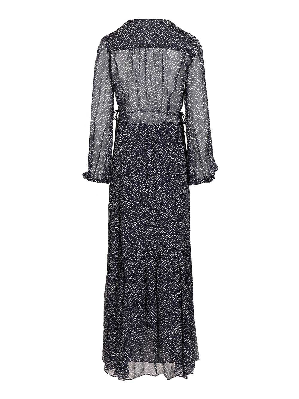 Marant Etoile Briane Long Dress Dresses - Blue | ff669918e43ea4e4ae7abd6cad260101e5d663fc