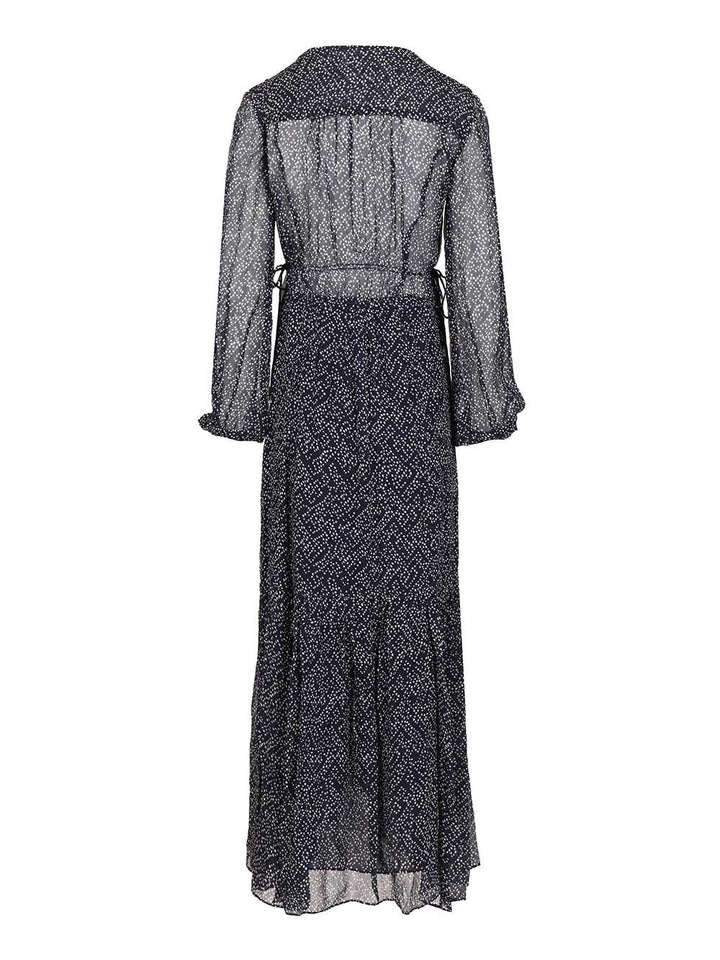Marant Etoile Briane Long Dress Dresses - Blue | ff669918e43ea4e4ae7abd6cad260101e5d663fc