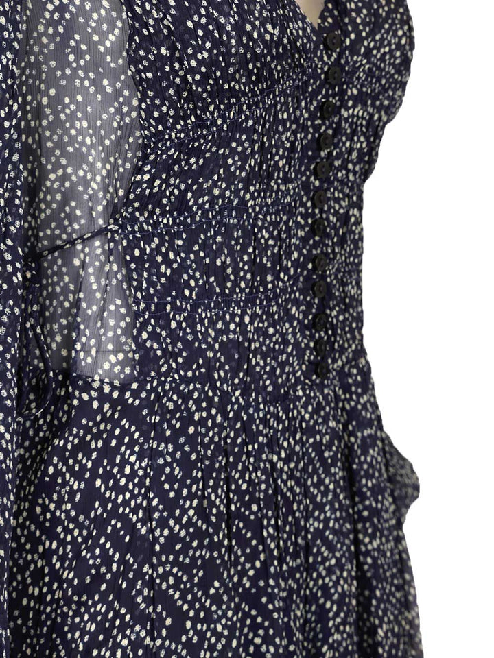 Marant Etoile Briane Long Dress Dresses - Blue | de043af3dc1c2f752d77b1fb1be938b8b3c925ff