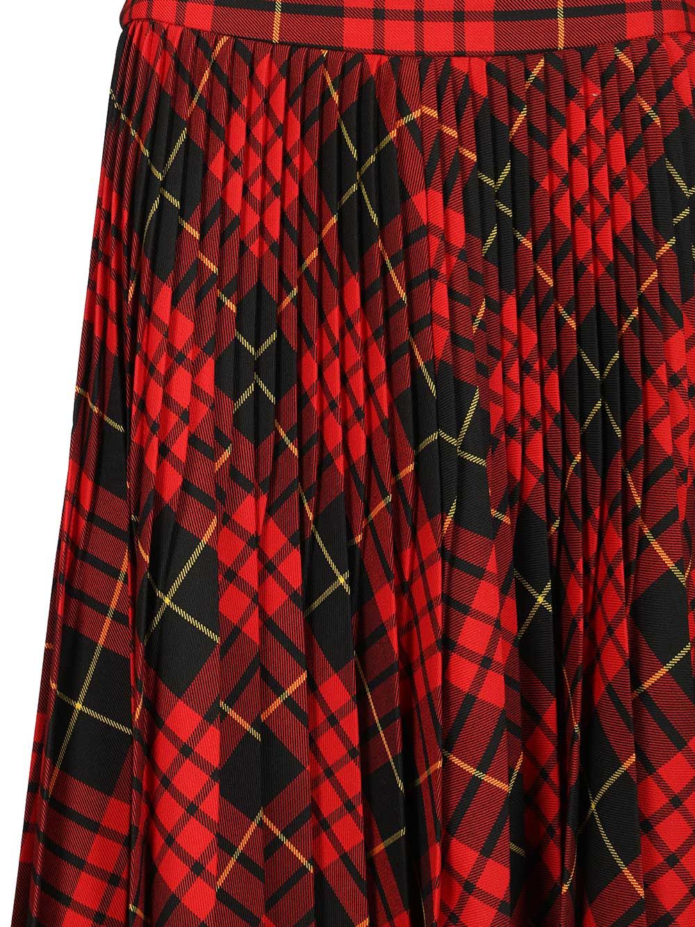 Mcqueen Macqueen Tartan Asymmetric Skirt Skirts - Red | a38accbb07dd85ec420b4d70423036e2fdad099b