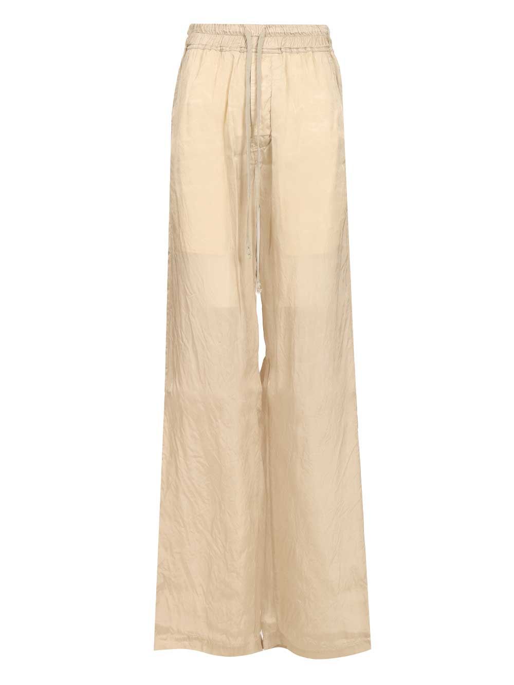 Rick Owens Dietrich Drawstring Trousers - Beige | 979731b89baa768ef0b1838981fa1563d26df35f