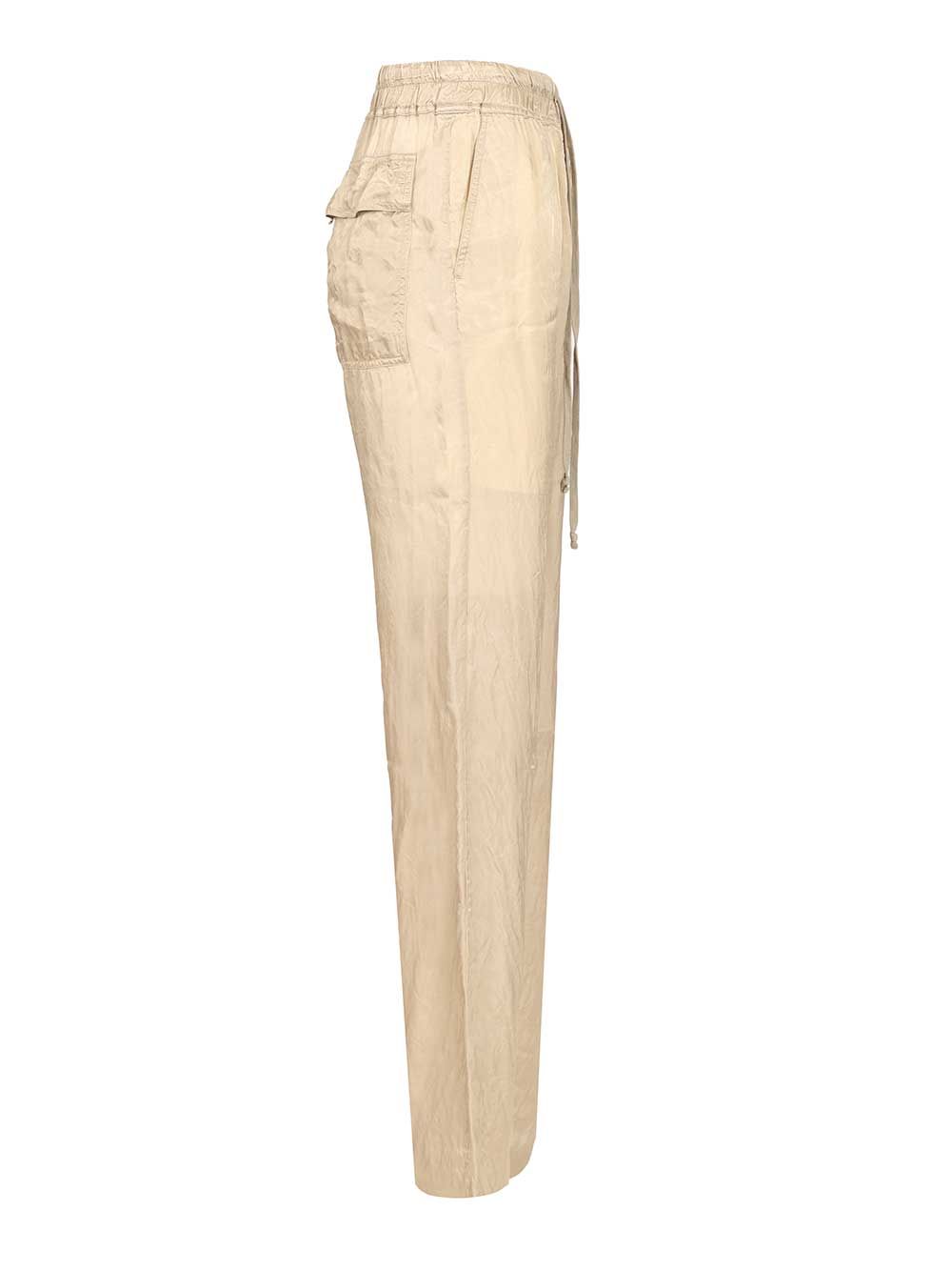 Rick Owens Dietrich Drawstring Trousers - Beige | 242e60e8f92a359fb4e4de46a4a349c86455bd26