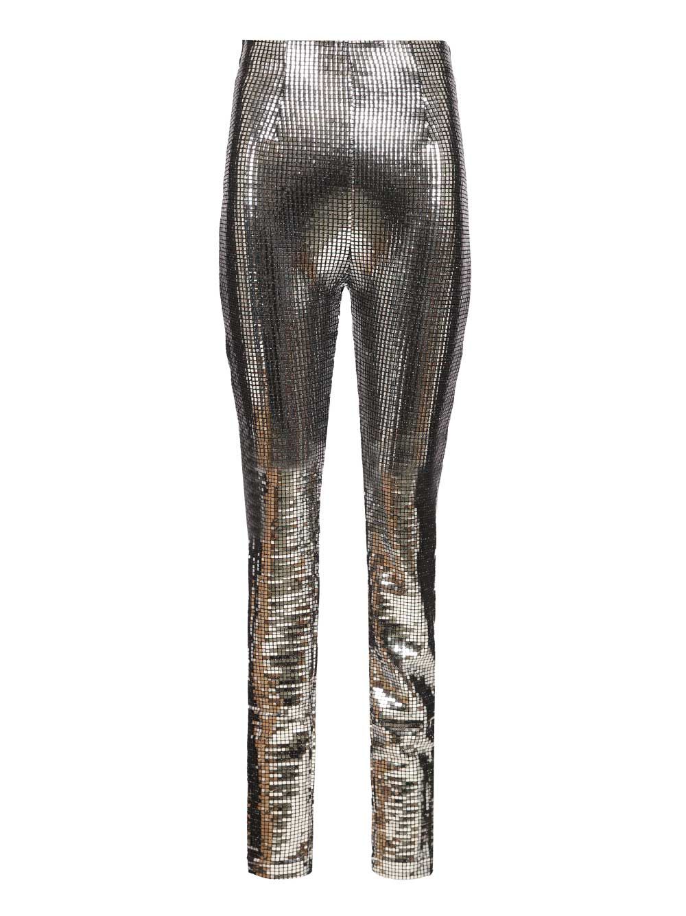 Mm6 Maison Margiela Metallic Sequin Trousers - Silver | e4c0f81bdf80d3a5917428f26e792df077c04fc0