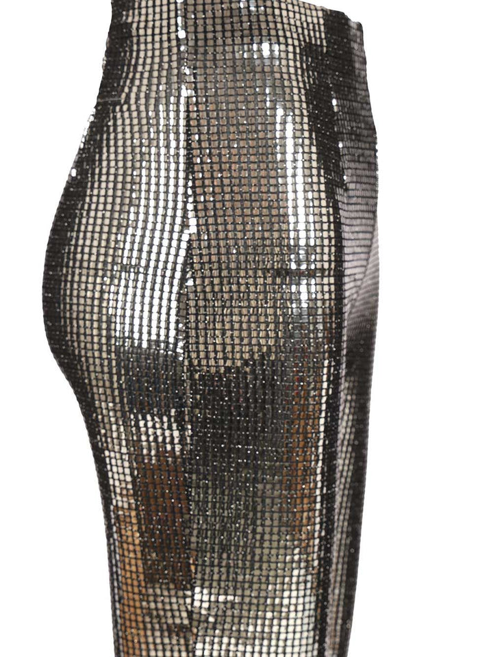 Mm6 Maison Margiela Metallic Sequin Trousers - Silver | 9eda916e42b08fcc66412f8876cbd19f8f44dc17