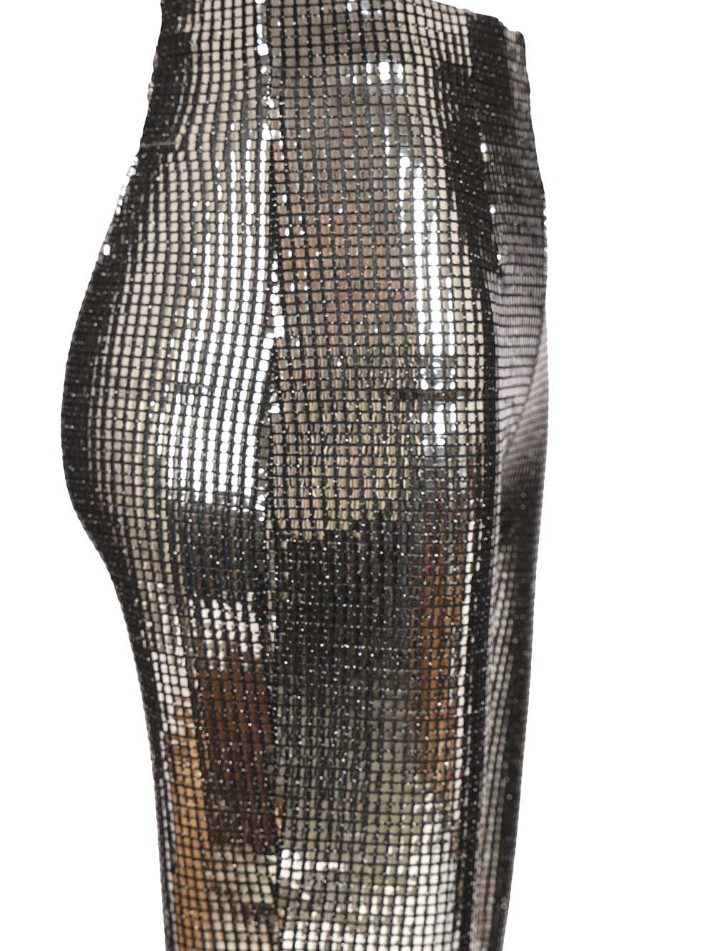 Mm6 Maison Margiela Metallic Sequin Trousers - Silver | 9eda916e42b08fcc66412f8876cbd19f8f44dc17