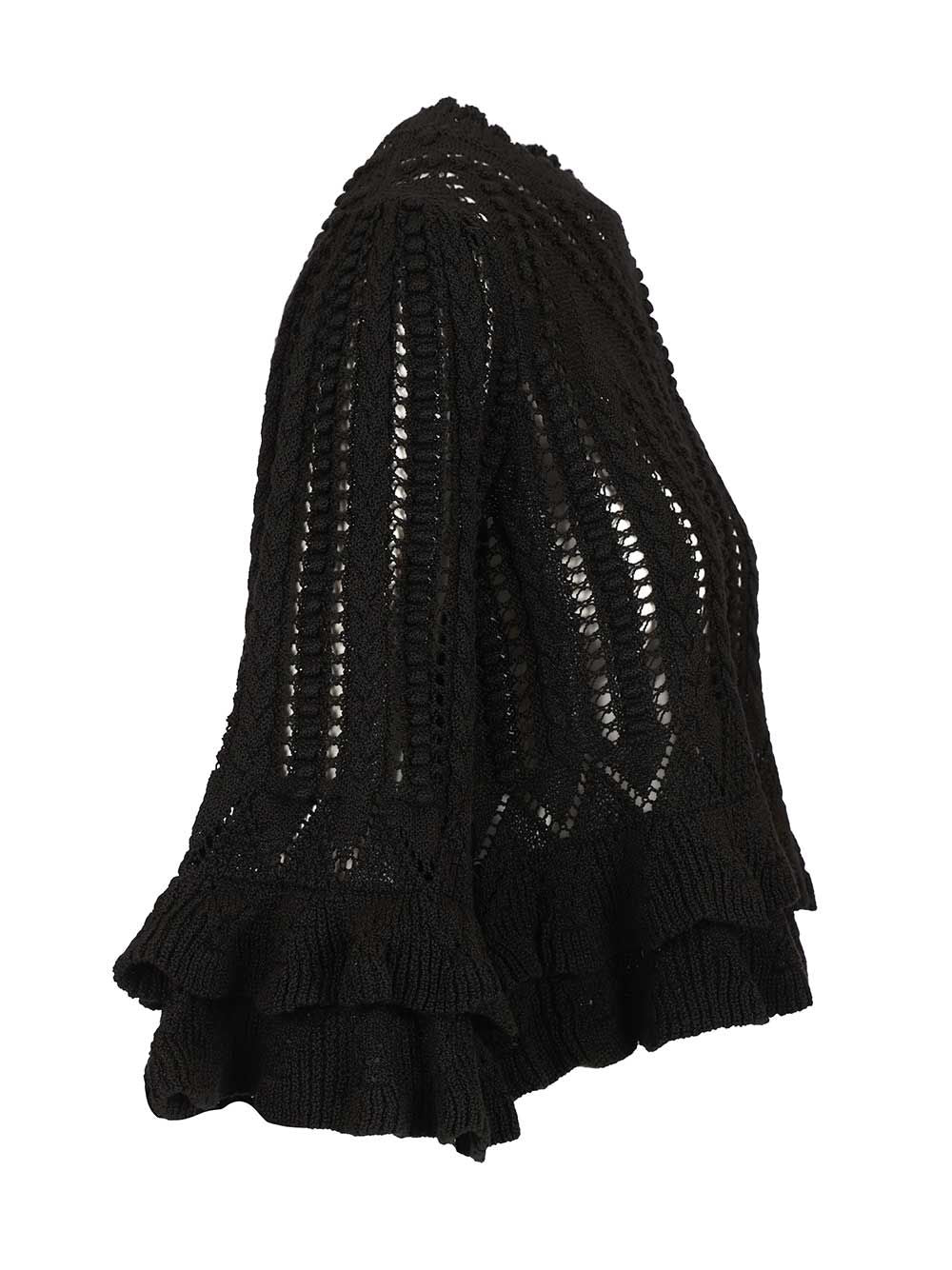 Marant Etoile Norma Knitted Top Tops - Black | 1b62627e0580378d2de530ee761dd030f7cec120