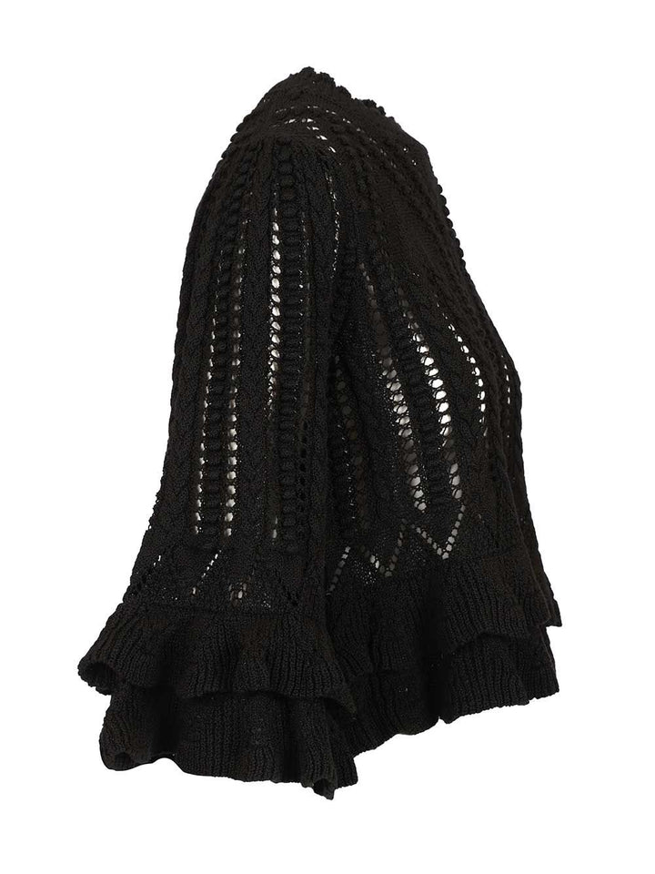 Marant Etoile Norma Knitted Top Tops - Black | 1b62627e0580378d2de530ee761dd030f7cec120