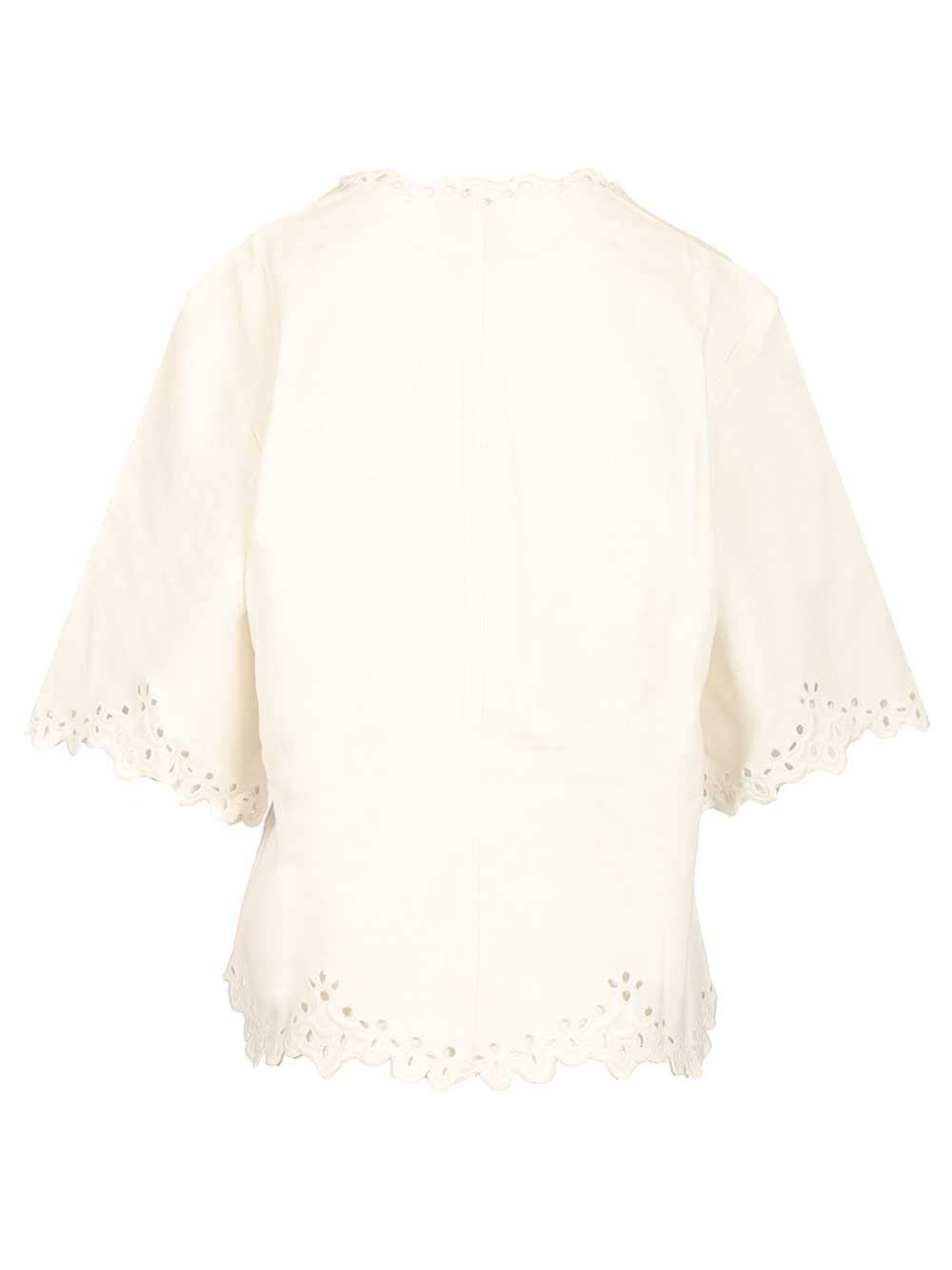 Marant Etoile Shana Top Tops - White | 0c5c24ab847fc905c940874538501bed05941030