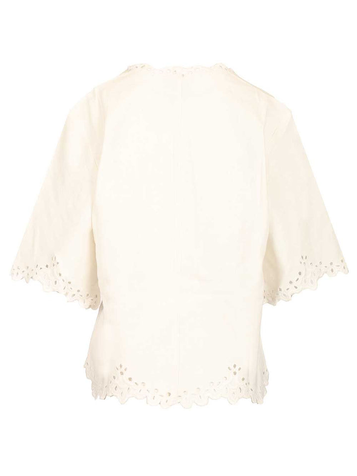 Marant Etoile Shana Top Tops - White | 0c5c24ab847fc905c940874538501bed05941030