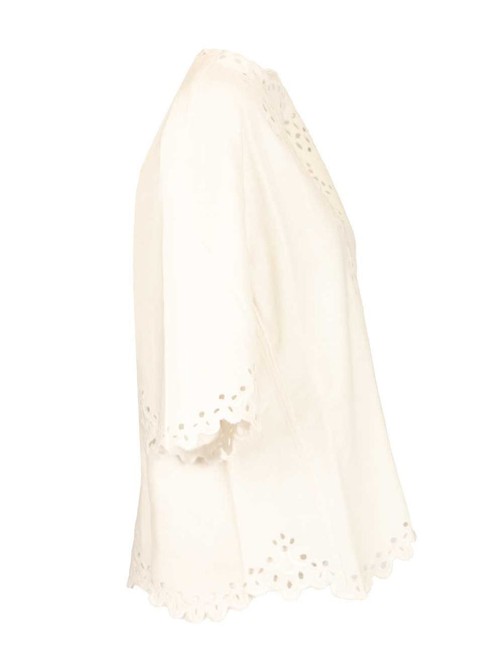 Marant Etoile Shana Top Tops - White | c46f8aed203ea27c94b6eddbf33f87653f0972d2
