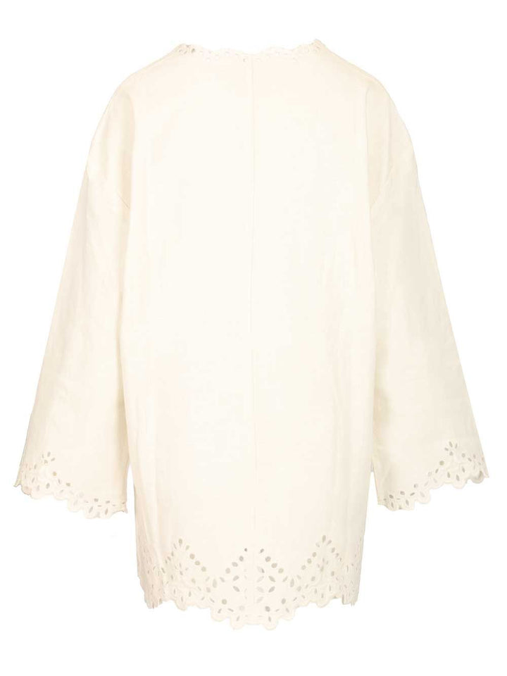 Marant Etoile Short Shérazade Dress Tops - White | 3a311df002693b729fc0039df665f59b1d33323f
