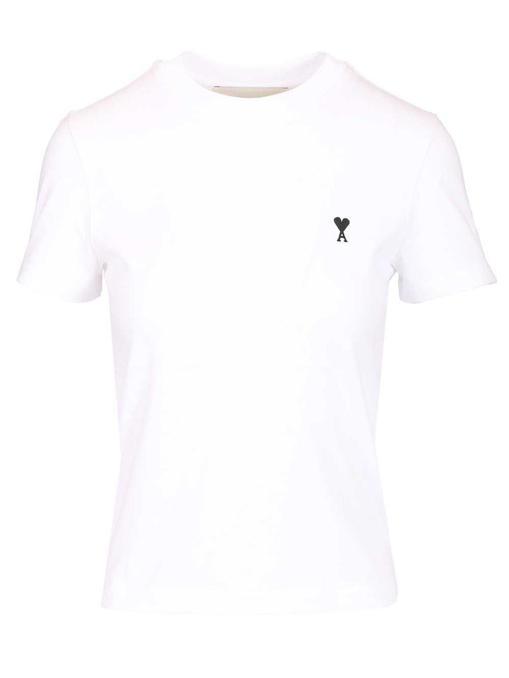 Ami Ami De Coeur Crew Neck T-Shirt - White | fc0e819758d686353adb924520a57ac8bbb11fa1
