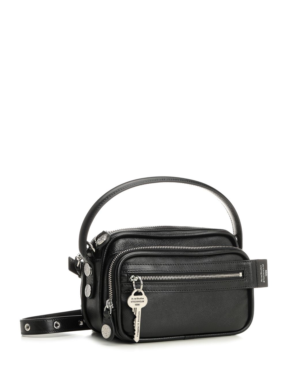 Acne Studios Camero Kit Crossbody Bags - Black | 52b8b7ac355589125393af7ead3e6e0ee2b48838
