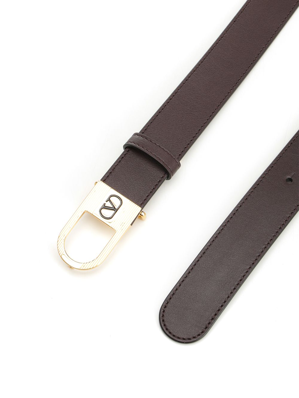 Valentino Garavani Vlogo Signature Leather Belt Belts - Brown | d7eb98ae2f98640986f4ae6d23a4c6a68e5e85fa