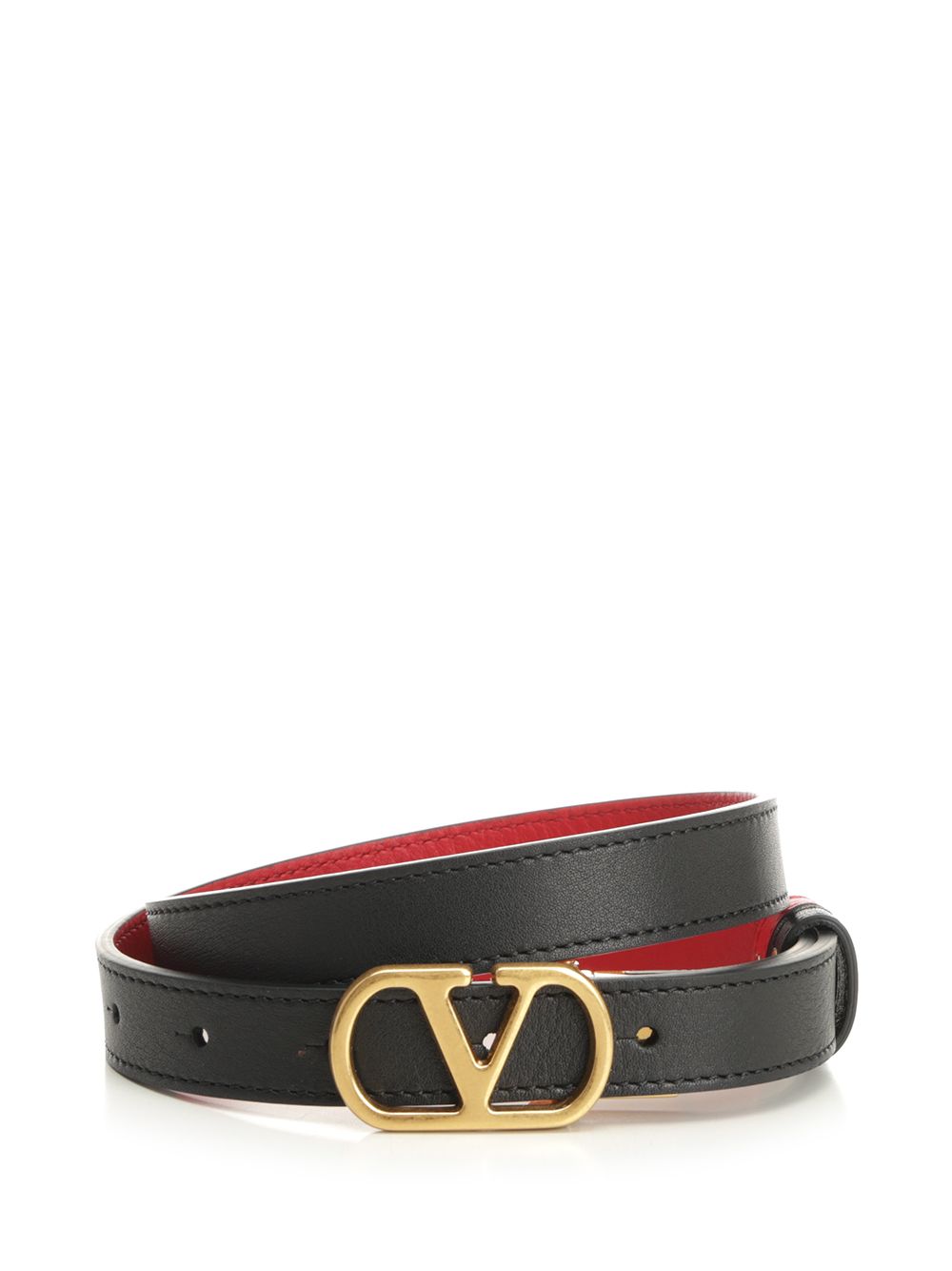 Valentino Garavani Vlogo Signature Belt Belts - Black | 35bbf1bc395e67776c3c48b98d4854eae137a38e