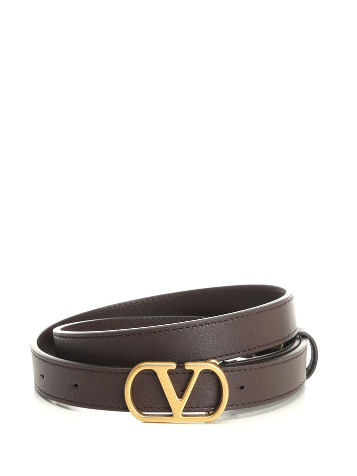 Valentino Garavani Vlogo Signature Belt Belts - Brown | ad7d59d08e810498664917912ae0f0828a6bfc9f