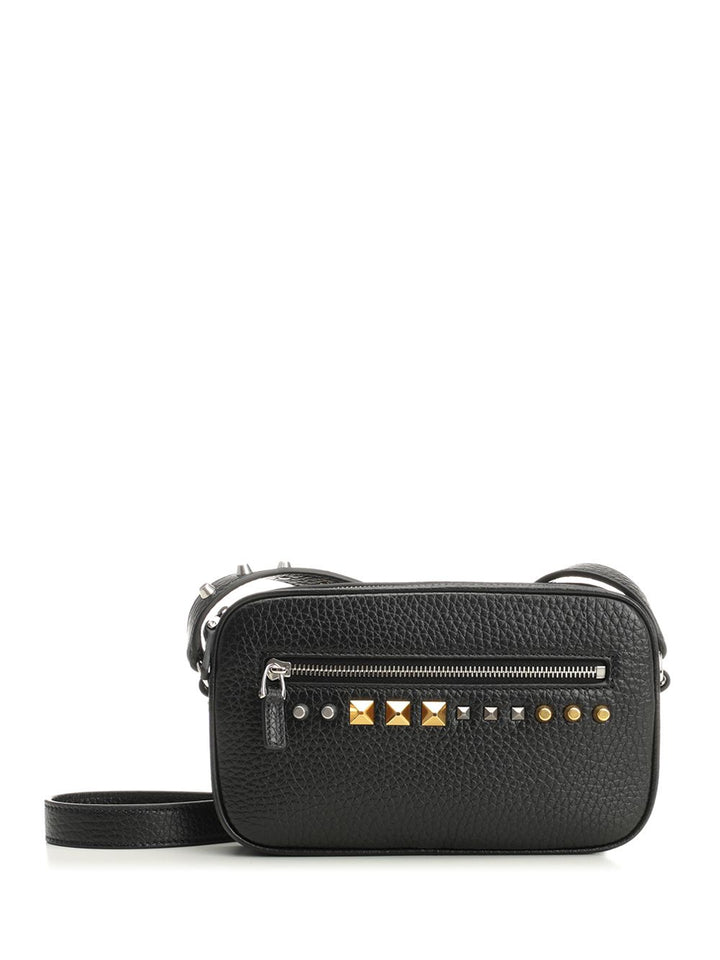 Valentino Garavani Leather Clutch Bag Crossbody Bags - Black | d675e1ea94ab5c8691e34844797079006b04891b