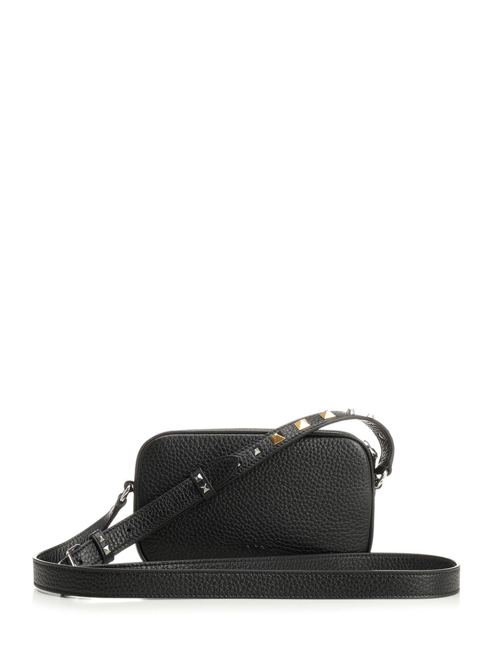 Valentino Garavani Leather Clutch Bag Crossbody Bags - Black | cd0e697e7f298d13e7970aa0d65f56b888b60d16
