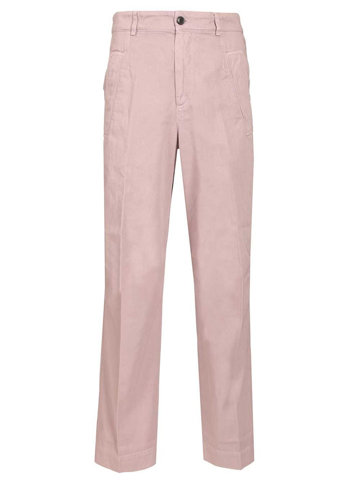 Dries Van Noten Otton Twill Trousers - Rose | 71faf437100f19cd8808632485e59c507ed46d11