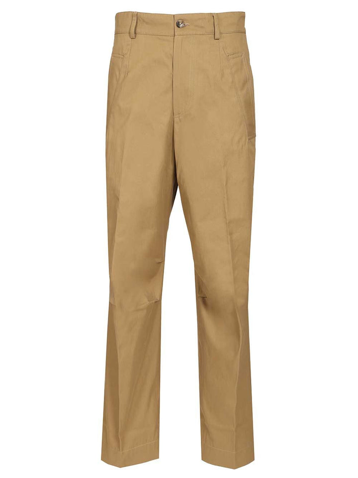 Dries Van Noten Cotton Twill Trousers - Beige | d4ac8874b88cd89cc7c3370fb19d56d0b94967a1