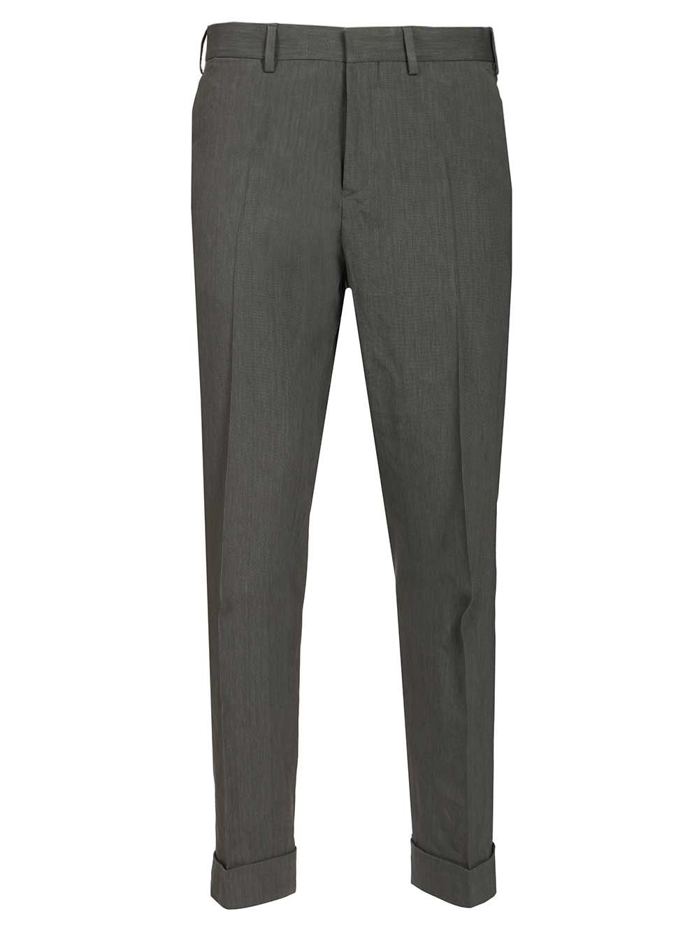 Dries Van Noten Tailored Linen Blend Trousers - Grey | acc34f5699b0cfa86c901ff9e5a764ac6ed8d659