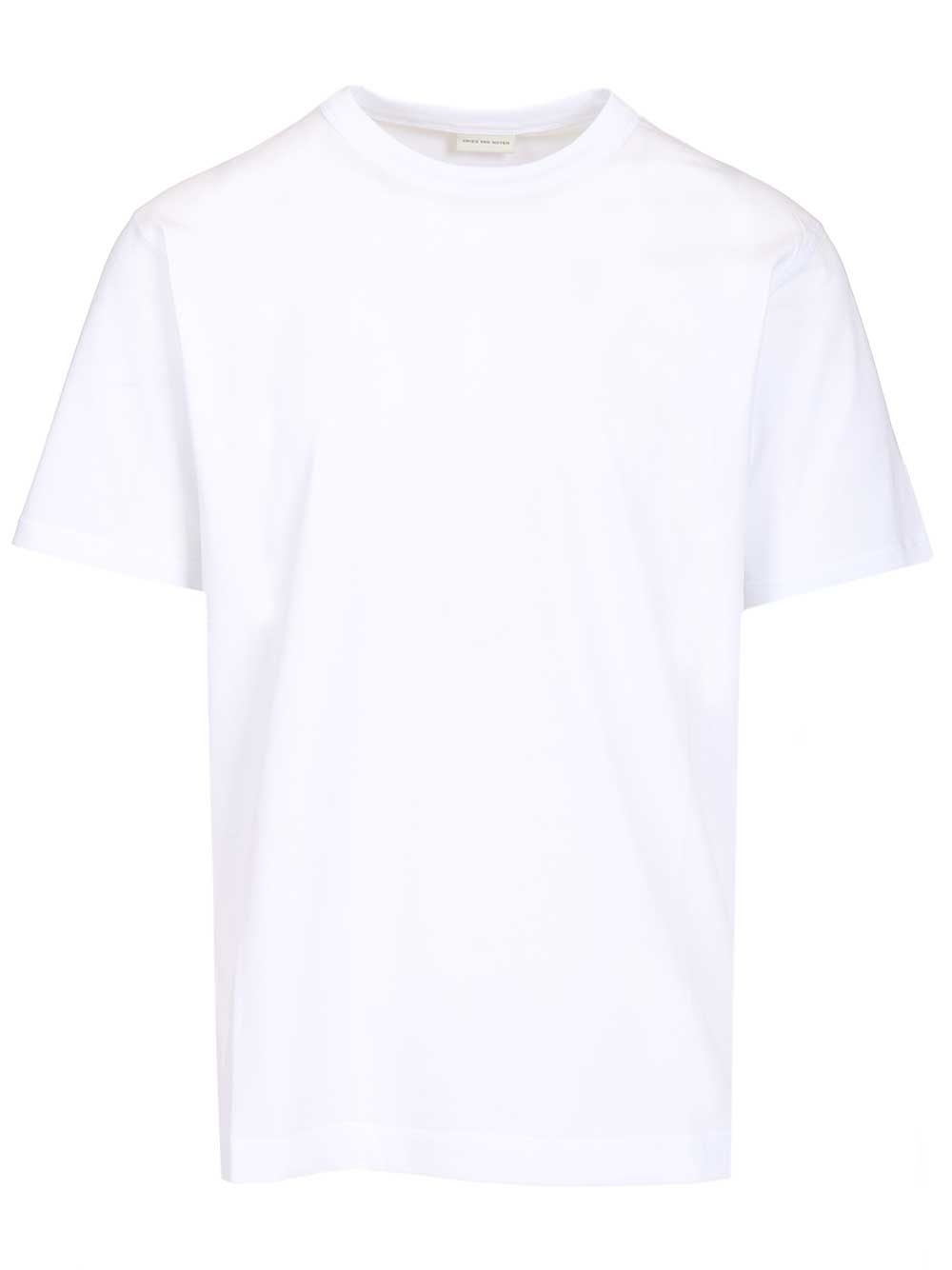 Dries Van Noten Cotton T-Shirt - White | 4a9a2758234b65ce4048e6436733e66804106a5c