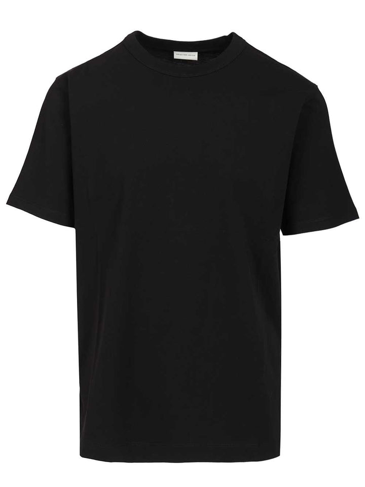 Dries Van Noten Cotton T-Shirt - Black | 83d6cadfbe4c3d08e35205d06ec9070595e8446d