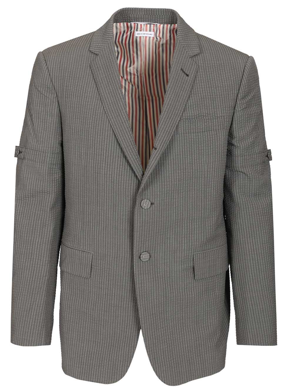 Thom Browne Blazer Jackets - Grey | 5191934d503de6ea532f60649c70a36097fb14da