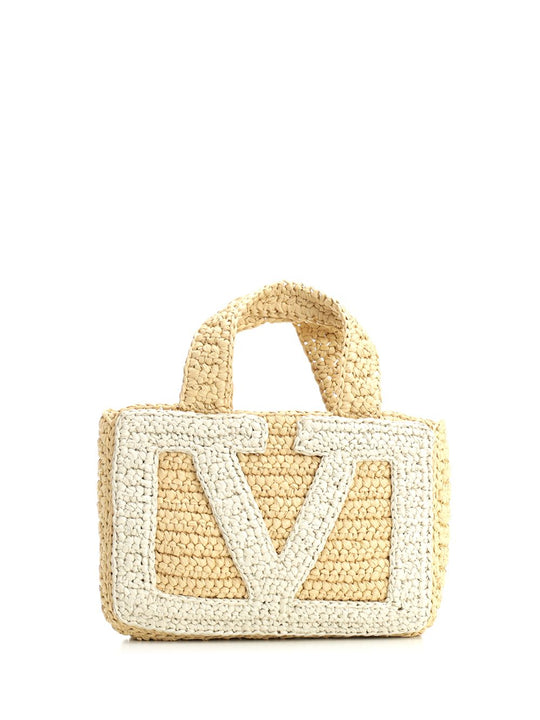 Small Shopping Bag Handbags Beige