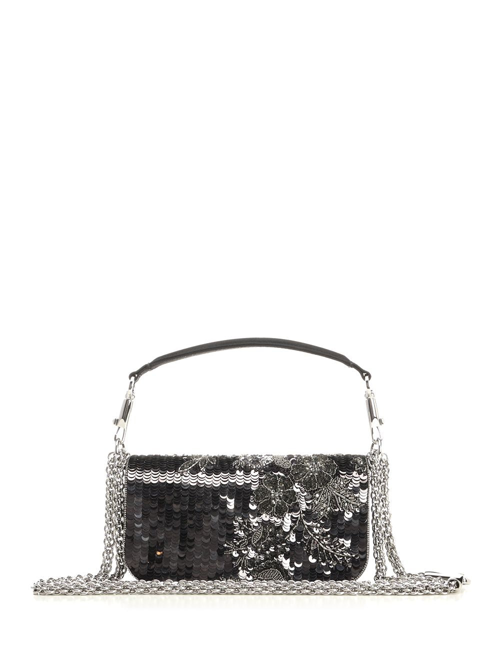 Valentino Garavani Locò Shoulder Bags - Grey | b7b1cc36cc14aa15119a95e5a327530da45df0ff