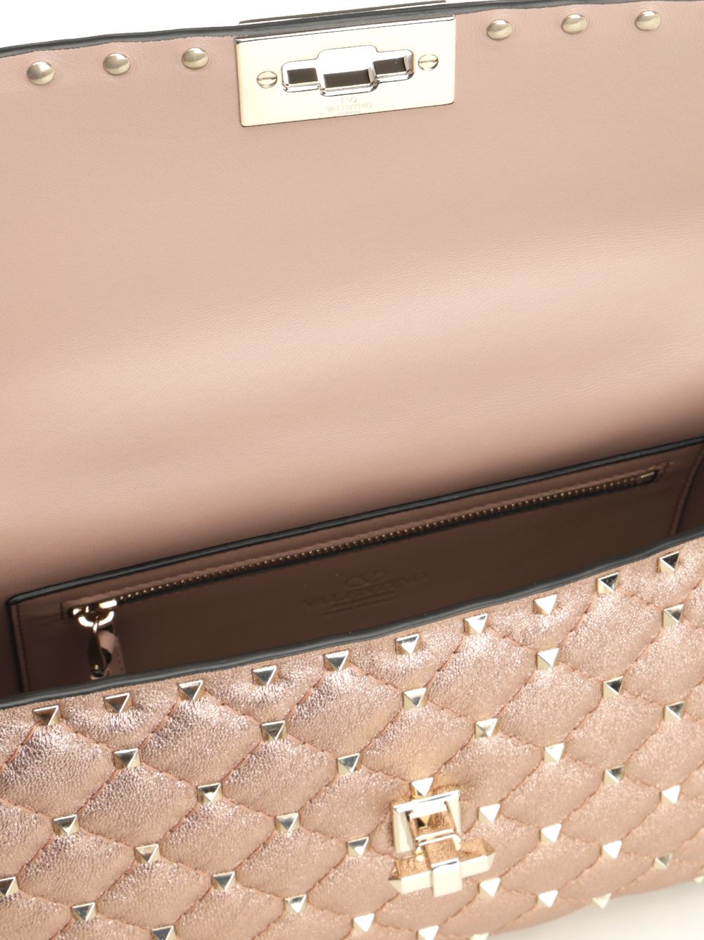 Valentino Garavani Rockstud Spike Shoulder Bags - Rose | dd3ee3871662e23fac4fb66b575538c555faee6f