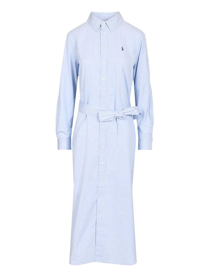 Polo Ralph Lauren Shirt Dress With Belt Dresses - Light blue | ef3a7e86f55dd4df2f62e7bbc8ec97db68704a27