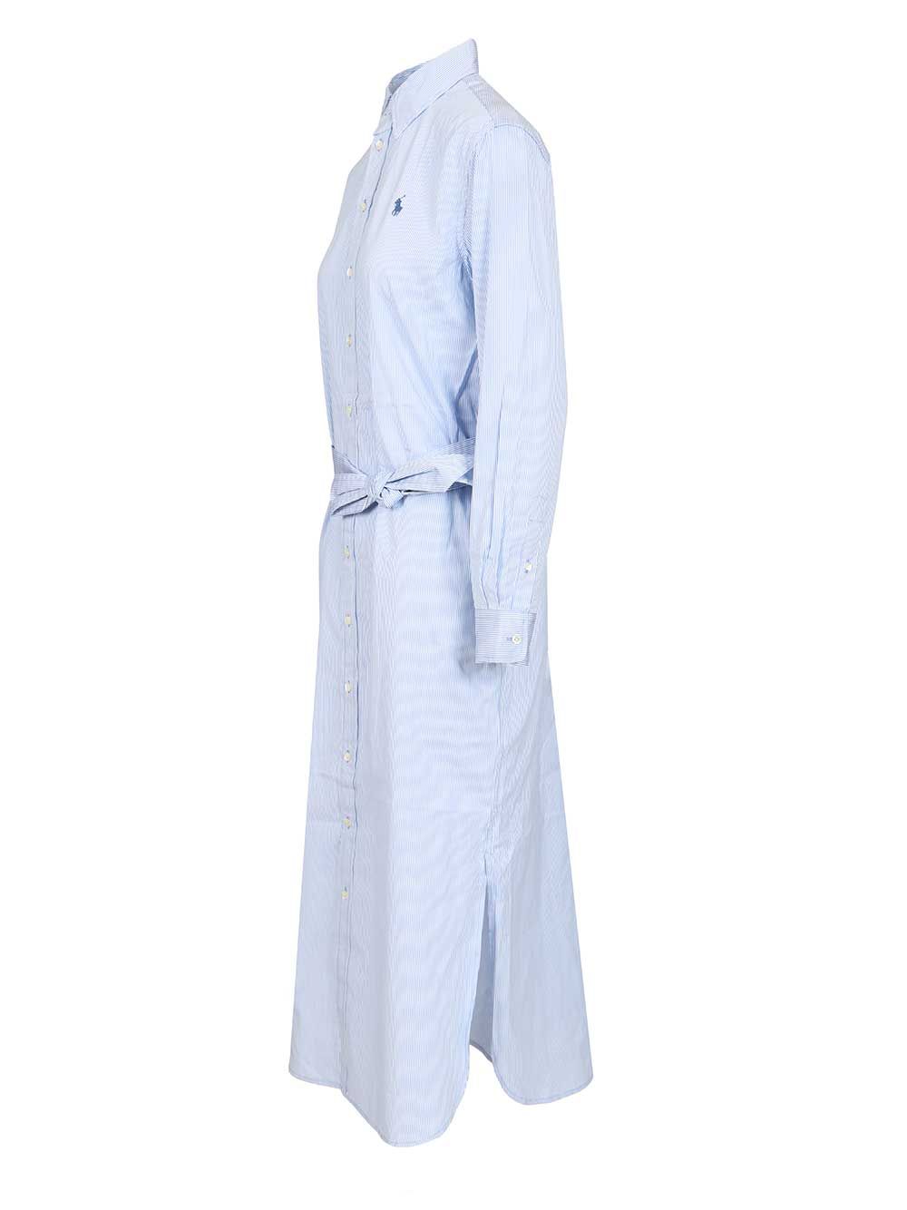 Polo Ralph Lauren Shirt Dress With Belt Dresses - Light blue | 2162f039a9bc89d3ceddd96adc241067104723d1