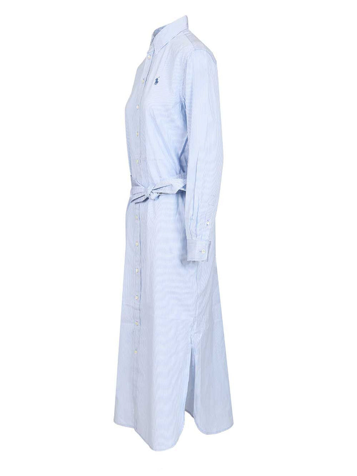 Polo Ralph Lauren Shirt Dress With Belt Dresses - Light blue | 2162f039a9bc89d3ceddd96adc241067104723d1