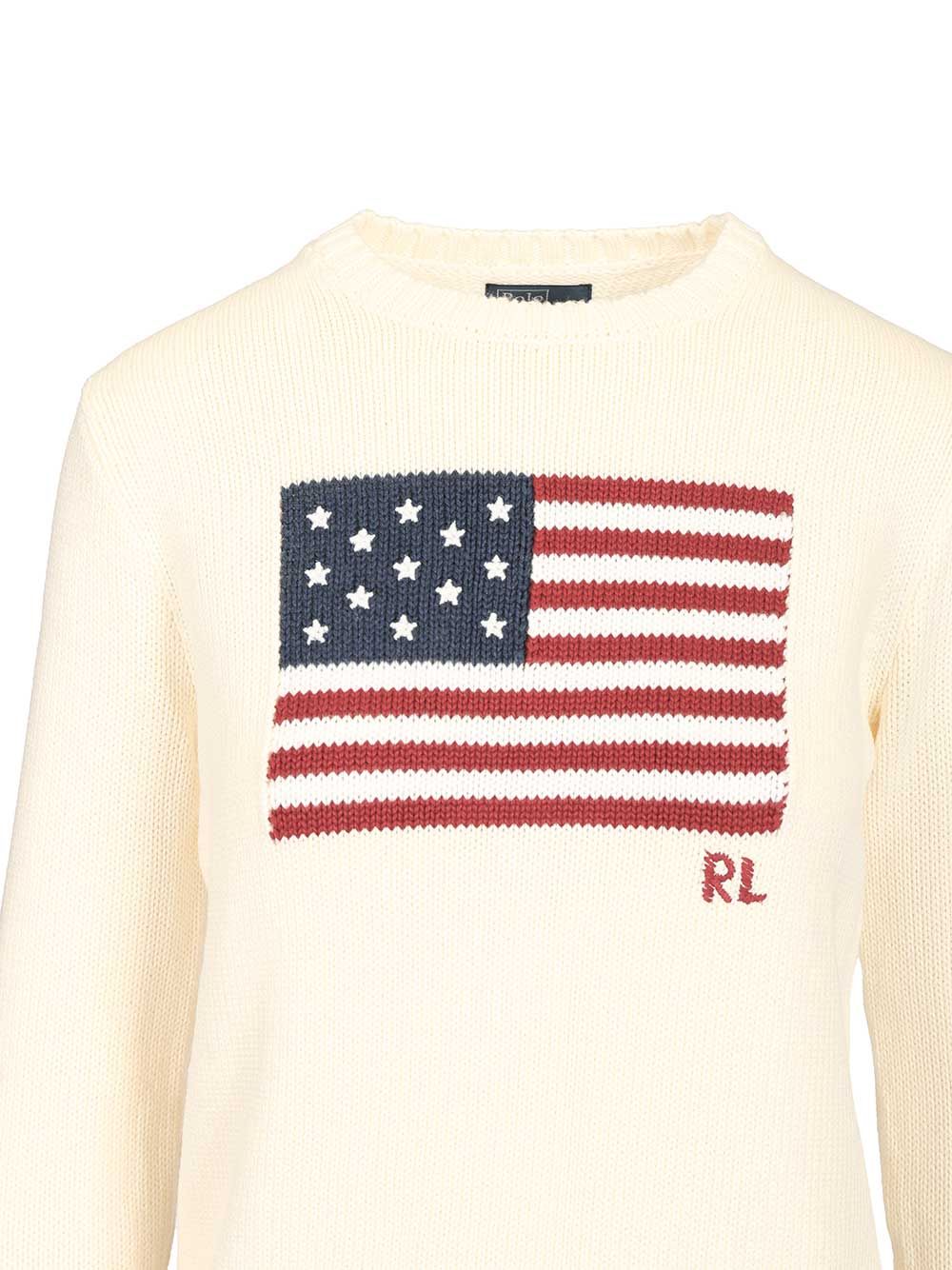 Polo Ralph Lauren Crew Neck Sweater Knitwear - Beige | 973065e1965ce2cf778c2e33a2e99199ce612522