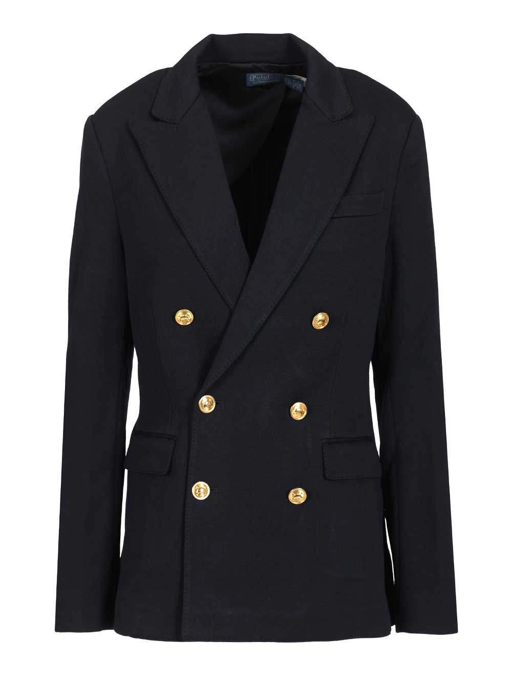 Polo Ralph Lauren Double-Breasted Blazer Jackets - Blue | 072b778b2e2e1e4721a6548ccd707ef5804fba45