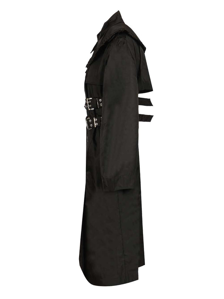 Ganni Duchesse Nylon Trenchcoat Coats - Black | b9752d17a415d02f10b03b69bf84d1063bd5b3ee