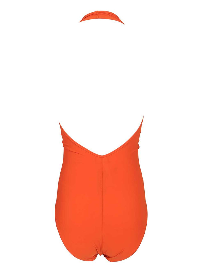 Rick Owens Halter Prong One-Piece Swimsuit Swimwear - Orange | 783a68f5a50a175a68a3c4476b996960d9afcafd