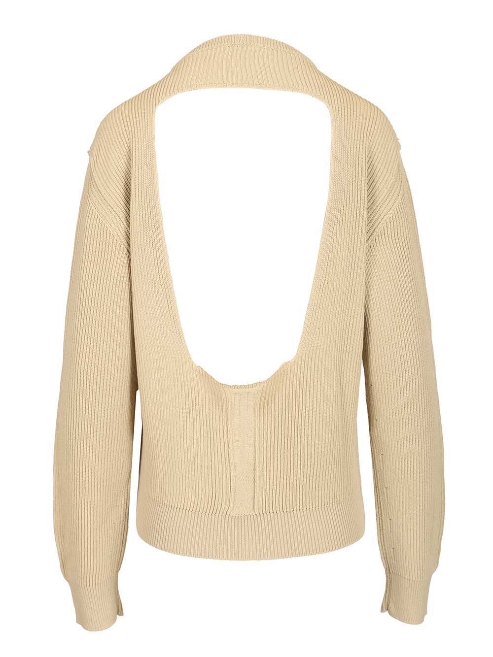 Rick Owens Concordians Al Pull Jersey Knitwear - Beige | e71689c03a9de32dc12e870a3d798bbd36ad1470